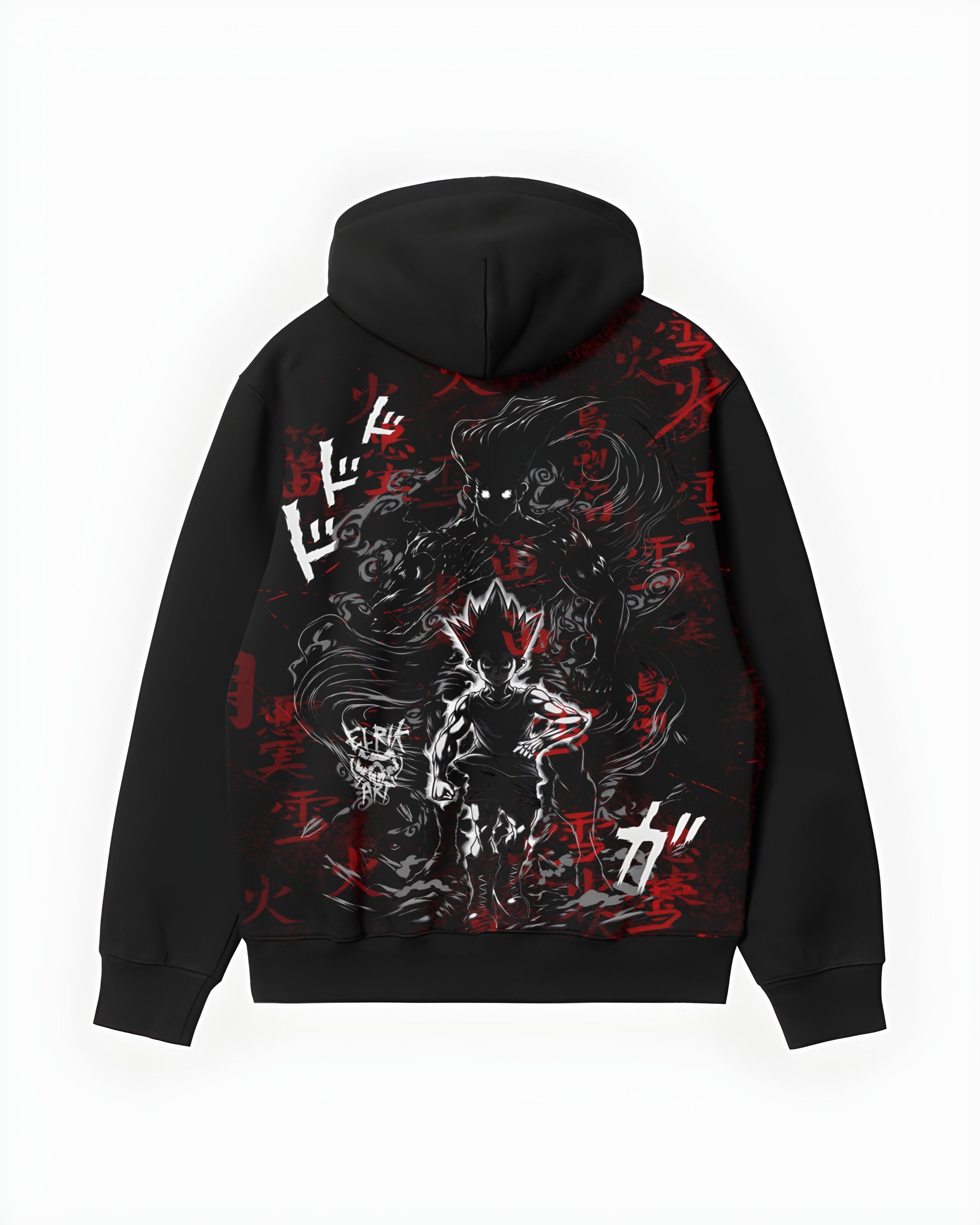 KalkiKulture Dark Aura Warrior Hoodie – Premium Screen Print