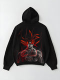 Kalki x Ember Warrior Graphic Hoodie – Black Streetwear Edition